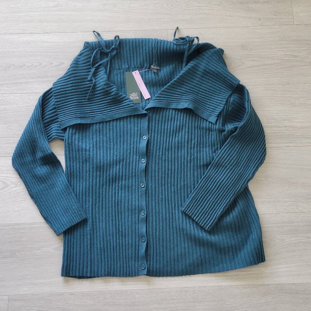 NWT Women's Plus Off the Shoulder Sweater